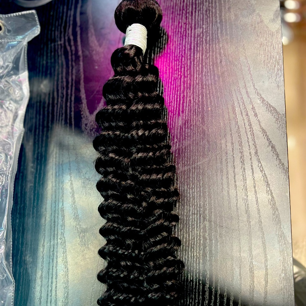 100% deep wave human hair available, top of the line bundles